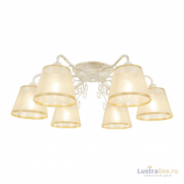Потолочная люстра Arte Milano 341120/6 WT+G Потолочная люстра Arte Milano 341120/6 WT+G