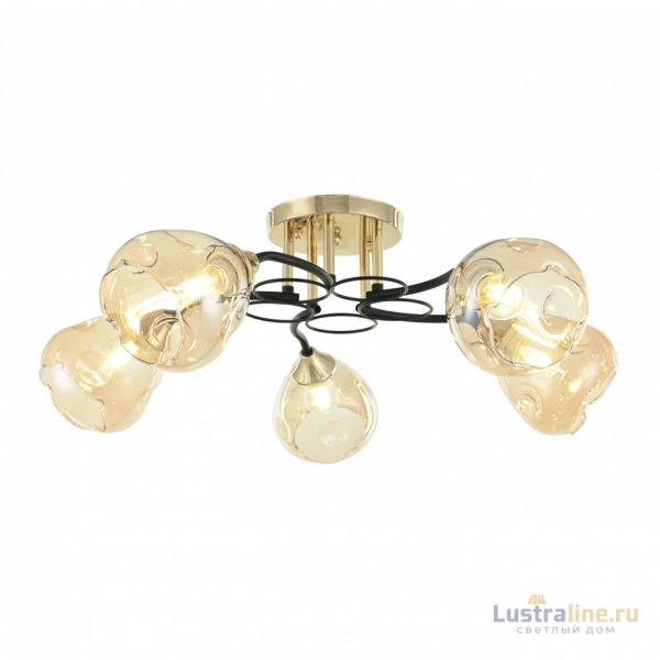 Потолочная люстра Arte Milano Amalfi 324106/5 FG+BK Потолочная люстра Arte Milano Amalfi 324106/5 FG+BK