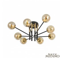 Потолочная люстра Arte Milano Neapolis 273708/8 BK/GD