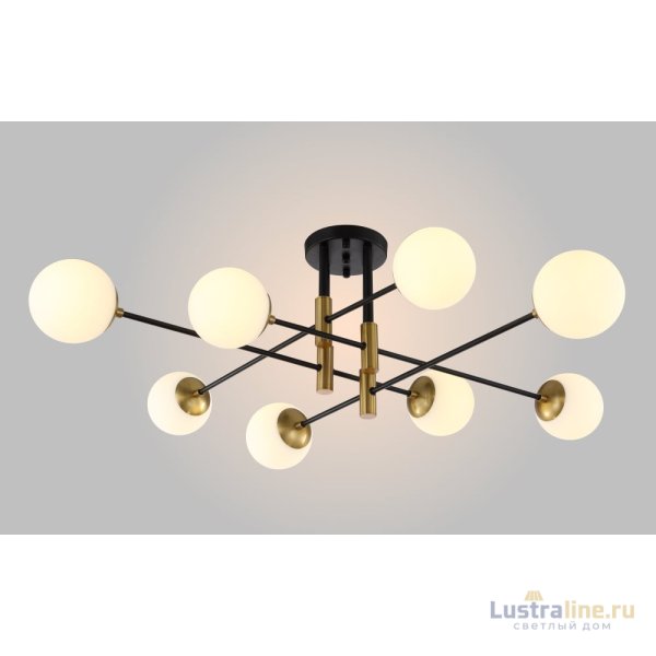 Потолочная люстра Crystal Lux Fidel FIDEL PL8 BLACK