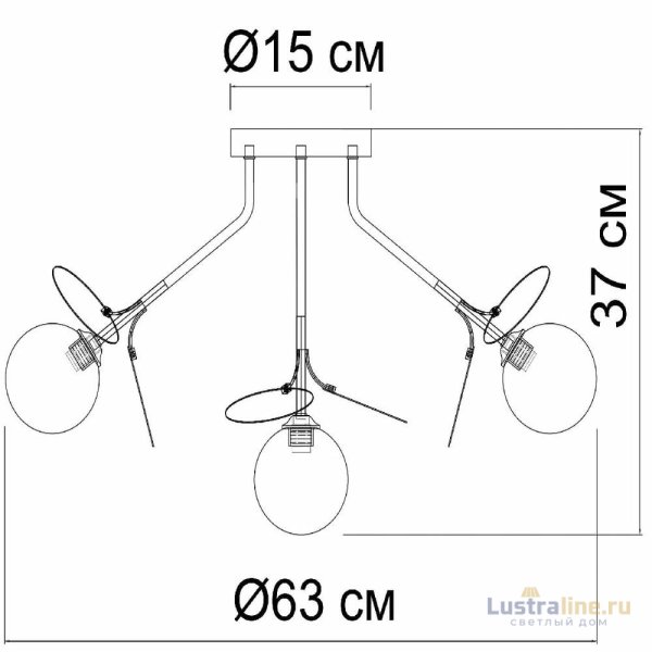 Потолочная люстра Arte Lamp Peacock A1369PL-7SG