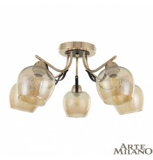Потолочная люстра Arte Milano Amalfi 322306/5 FG+BK