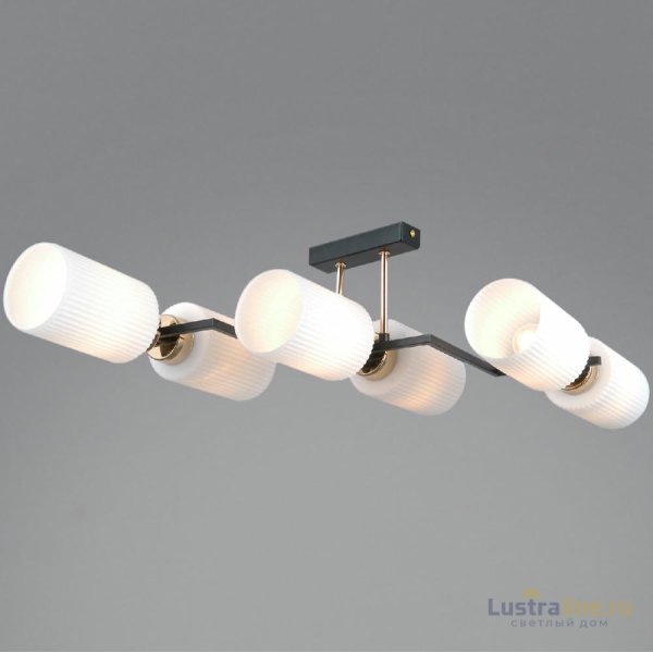 Потолочная люстра Illumico IL0809-6ASQ-25 BK AB NAPLES