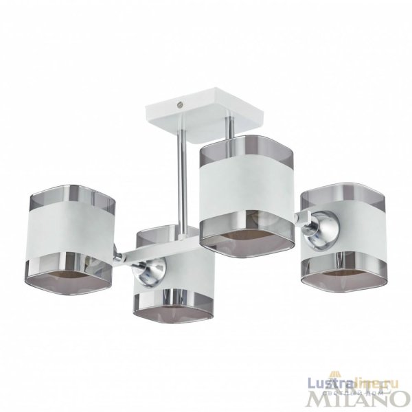 Потолочная люстра Arte Milano Amalfi 329809/4 WH+CR Потолочная люстра Arte Milano Amalfi 329809/4 WH+CR