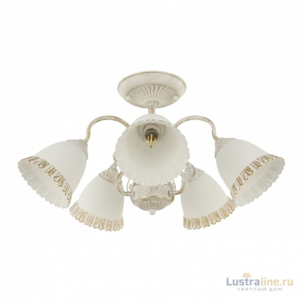 Потолочная люстра Arte Milano 340800/5 WT+G Потолочная люстра Arte Milano 340800/5 WT+G
