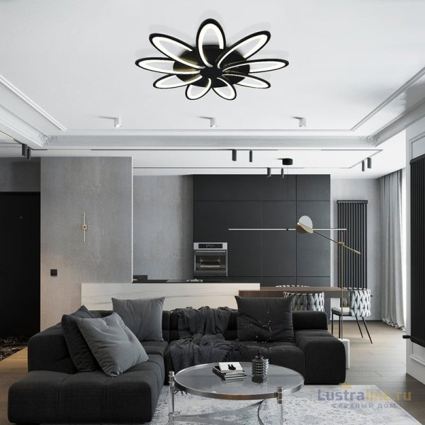 Потолочная люстра Natali Kovaltseva Holder HIGH-TECH LED LAMPS 82009 BLACK
