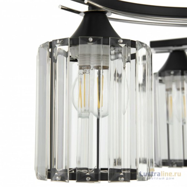 Потолочная люстра Arte Milano Amalfi 327103/5 BK+CR Потолочная люстра Arte Milano Amalfi 327103/5 BK+CR