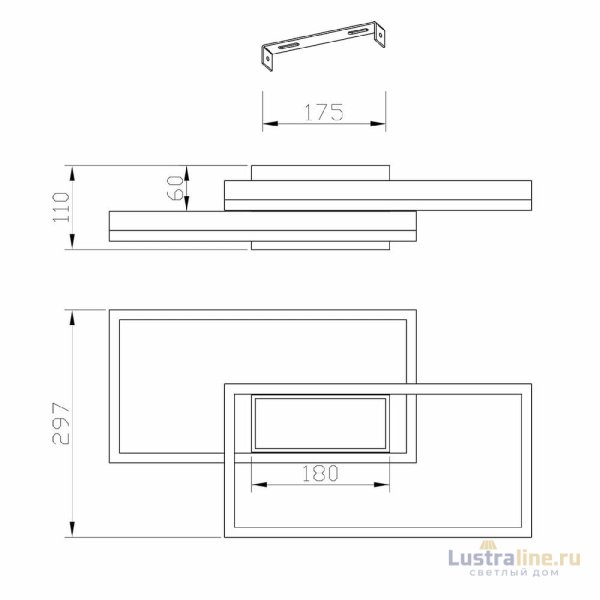Потолочная люстра Escada Twins 10242/3LED Потолочная люстра Escada Twins 10242/3LED