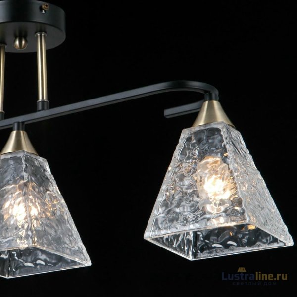 Потолочная люстра Illumico IL0782-3CSQ-25 BK AB AREZZO Потолочная люстра Illumico IL0782-3CSQ-25 BK AB AREZZO