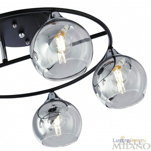 Потолочная люстра Arte Milano Amalfi 322403/5 BK+CR Потолочная люстра Arte Milano Amalfi 322403/5 BK+CR
