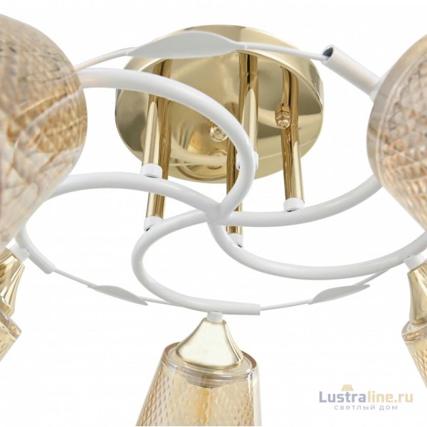 Потолочная люстра Arte Milano Amalfi 323006/5 FG+WT Потолочная люстра Arte Milano Amalfi 323006/5 FG+WT