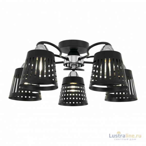 Потолочная люстра Arte Milano Amalfi 328207/5 BK.CR Потолочная люстра Arte Milano Amalfi 328207/5 BK.CR