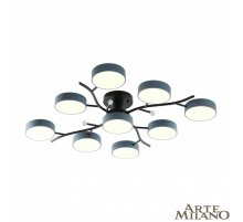 Потолочная люстра Arte Milano Ferrara 256606/8+1 Bk/Gr