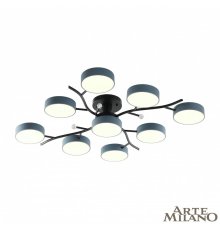 Потолочная люстра Arte Milano Ferrara 256606/8+1 Bk/Gr