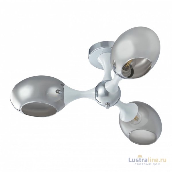 Потолочная люстра Arte Milano Napoli 329408/3 CR+WH Потолочная люстра Arte Milano Napoli 329408/3 CR+WH