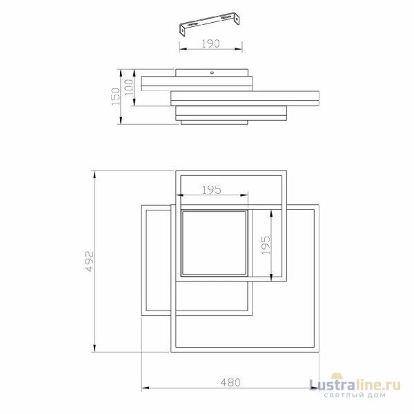 Потолочная люстра Escada Twins 10242/4LED Потолочная люстра Escada Twins 10242/4LED