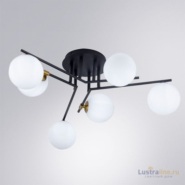 Потолочная люстра Arte Lamp Gemini A2243PL-6BK Потолочная люстра Arte Lamp Gemini A2243PL-6BK