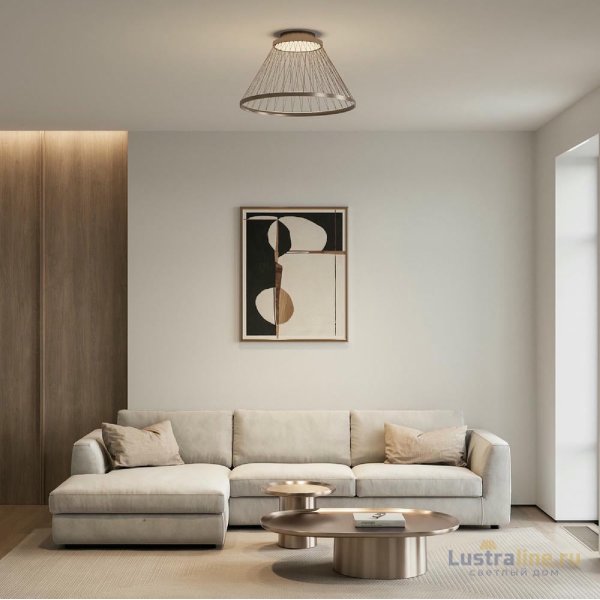 Потолочная люстра Eurosvet Cesta 40019/1 LED коричневый a069291 Потолочная люстра Eurosvet Cesta 40019/1 LED коричневый a069291