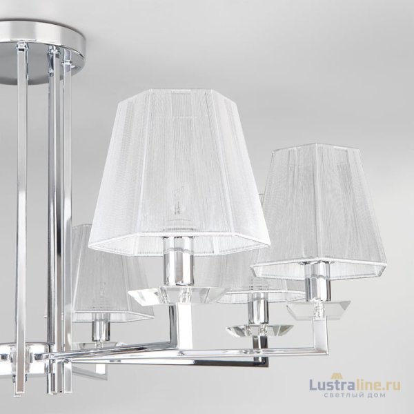Потолочная люстра Eurosvet Alegria 60125/8 хром Smart (60114/8) Потолочная люстра Eurosvet Alegria 60125/8 хром Smart (60114/8)