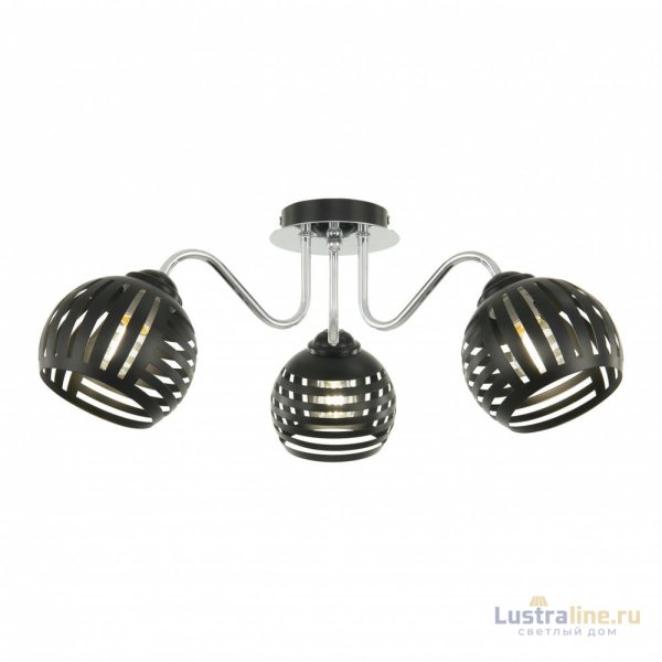 Потолочная люстра Arte Milano Amalfi 325107/3 BK.CR Потолочная люстра Arte Milano Amalfi 325107/3 BK.CR