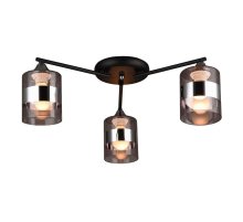 Потолочная люстра IMEX MD.0877-3-S BK+CH Потолочная люстра IMEX MD.0877-3-S BK+CH