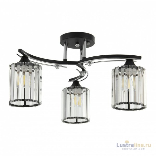 Потолочная люстра Arte Milano Amalfi 327103/3 BK+CR Потолочная люстра Arte Milano Amalfi 327103/3 BK+CR