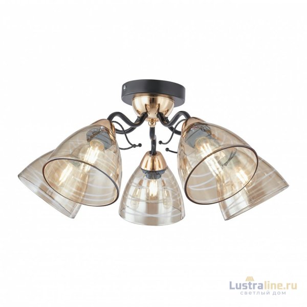 Потолочная люстра Arte Milano Napoli 331234/5 BK+FGD Потолочная люстра Arte Milano Napoli 331234/5 BK+FGD