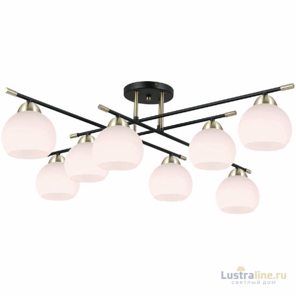 Потолочная люстра Illumico IL0446-8CSQ-24 BK AB LIBRA Потолочная люстра Illumico IL0446-8CSQ-24 BK AB LIBRA