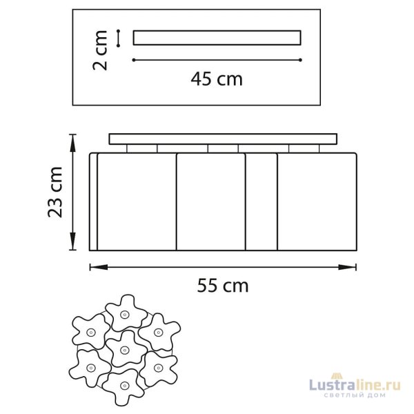 Потолочная люстра Lightstar Nubi 802073