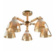 Потолочная люстра IMEX MD.8315-5-S-FGD+WOOD Потолочная люстра IMEX MD.8315-5-S-FGD+WOOD