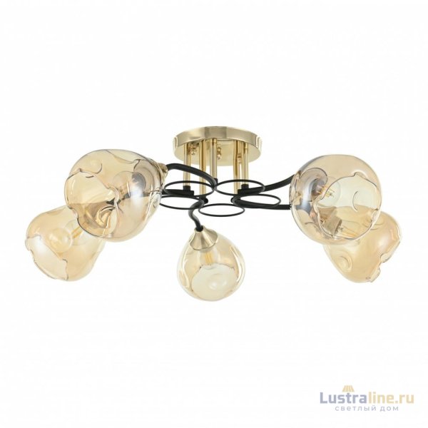 Потолочная люстра Arte Milano Amalfi 324106/5 FG+BK Потолочная люстра Arte Milano Amalfi 324106/5 FG+BK