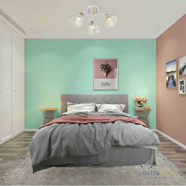 Потолочная люстра Arte Milano Amalfi 321395/3A WH+FG Потолочная люстра Arte Milano Amalfi 321395/3A WH+FG