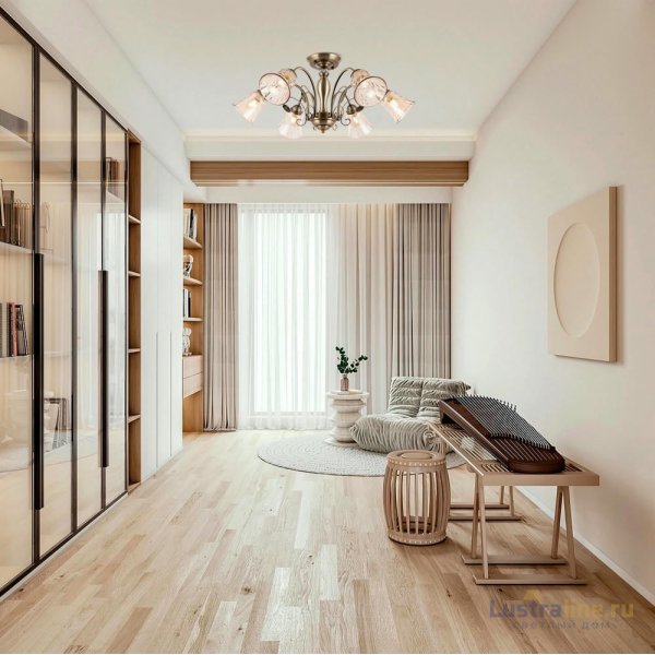 Потолочная люстра Arte Milano 346700/6 AB Потолочная люстра Arte Milano 346700/6 AB
