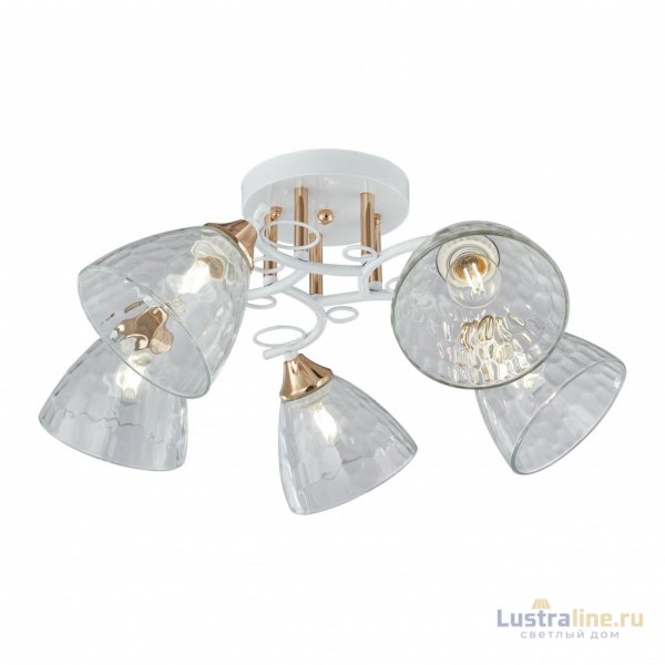 Потолочная люстра Arte Milano Amalfi 321395/5A WH+FG Потолочная люстра Arte Milano Amalfi 321395/5A WH+FG
