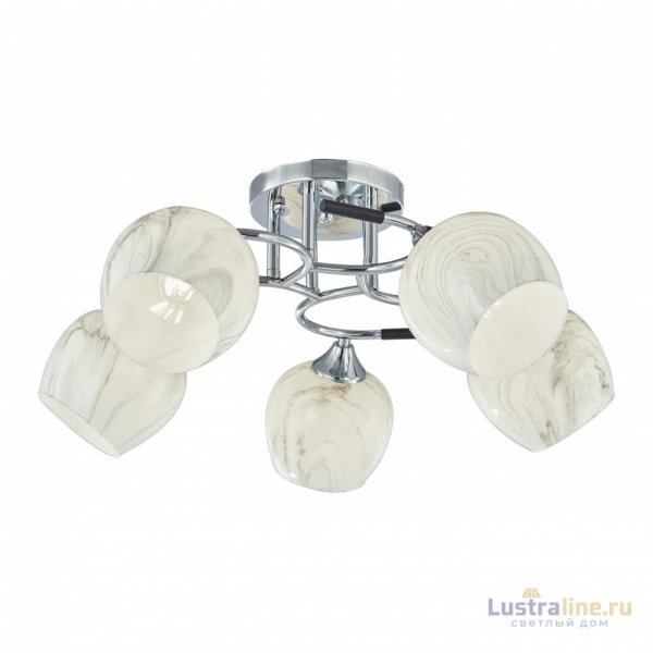 Потолочная люстра Arte Milano Amalfi 327985/5 CR+BK Потолочная люстра Arte Milano Amalfi 327985/5 CR+BK