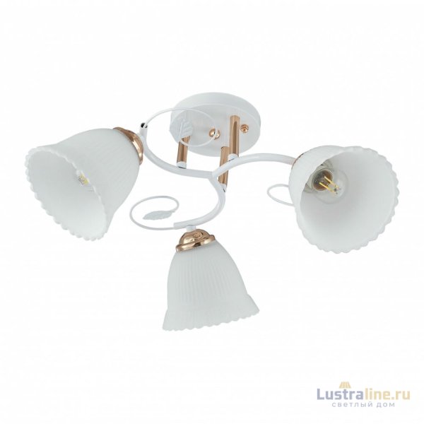 Потолочная люстра Arte Milano Amalfi 325395/3A WH+FG Потолочная люстра Arte Milano Amalfi 325395/3A WH+FG
