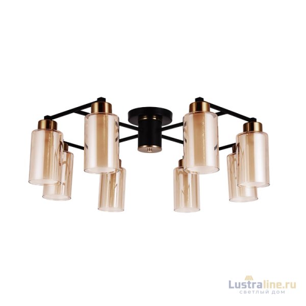 Потолочная люстра Arte Lamp Leo A7027PL-8BK Потолочная люстра Arte Lamp Leo A7027PL-8BK