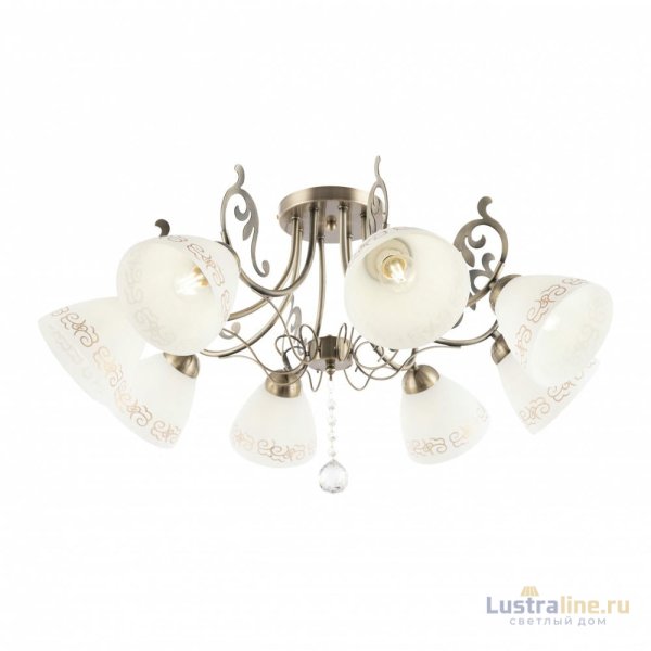 Потолочная люстра Arte Milano 341900/8 AB Потолочная люстра Arte Milano 341900/8 AB