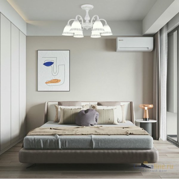 Потолочная люстра Arte Milano 347410/6 WT+SL Потолочная люстра Arte Milano 347410/6 WT+SL
