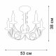 Потолочная люстра Vitaluce V3035-0/5PL