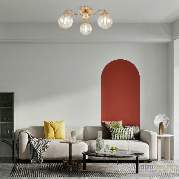 Потолочная люстра Arte Milano Amalfi 329207/3 GD Потолочная люстра Arte Milano Amalfi 329207/3 GD