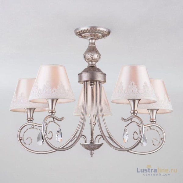 Потолочная люстра Eurosvet Incanto 60069/5 серебро Потолочная люстра Eurosvet Incanto 60069/5 серебро