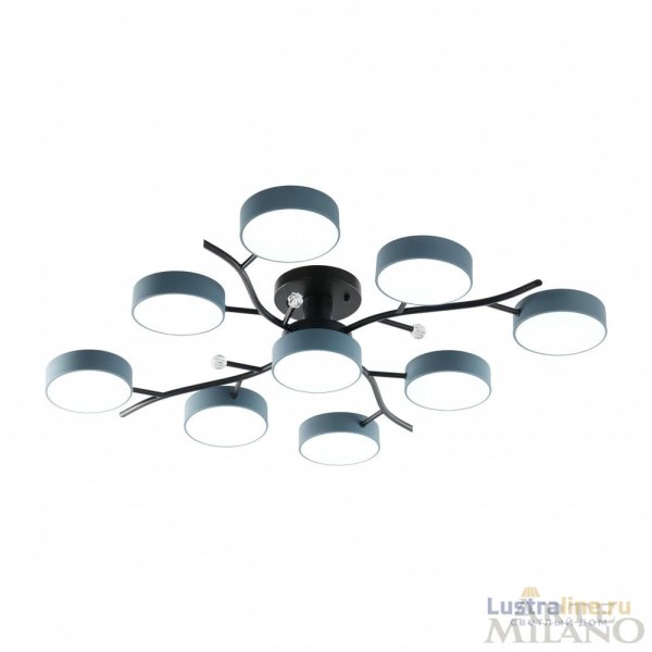 Потолочная люстра Arte Milano Ferrara 256606/8+1 Bk/Gr Потолочная люстра Arte Milano Ferrara 256606/8+1 Bk/Gr