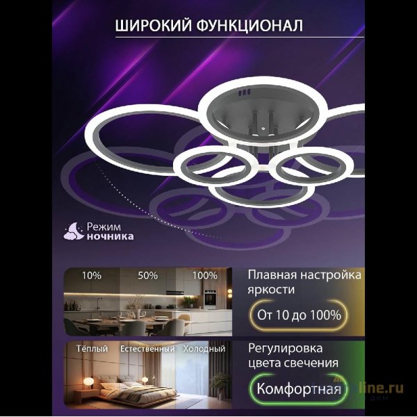 Потолочная люстра Natali Kovaltseva Home LED LAMPS 81440
