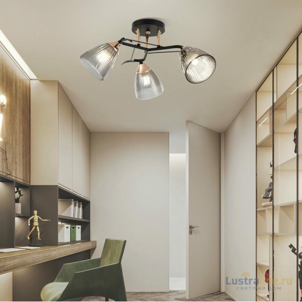 Потолочная люстра Arte Milano Amalfi 322610/3 BK+FG