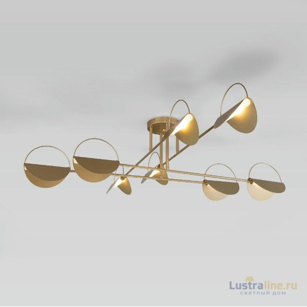 Потолочная люстра Eurosvet Grazia 70148/8 золото a062039 Потолочная люстра Eurosvet Grazia 70148/8 золото a062039