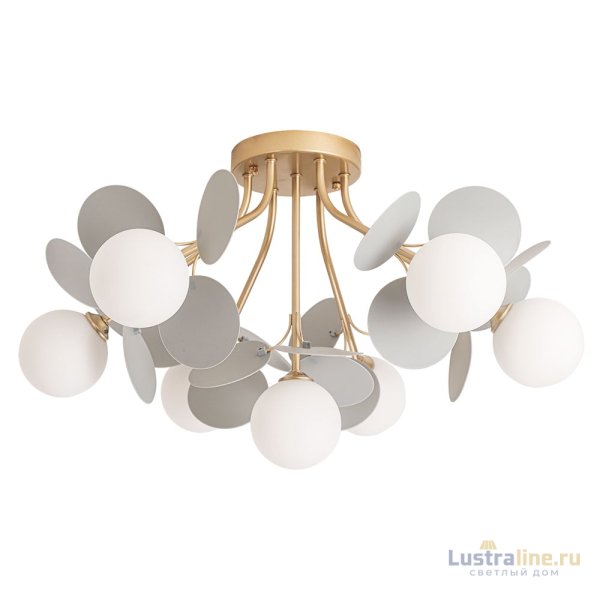 Потолочная люстра Arte Lamp Peacock A1369PL-7GY Потолочная люстра Arte Lamp Peacock A1369PL-7GY