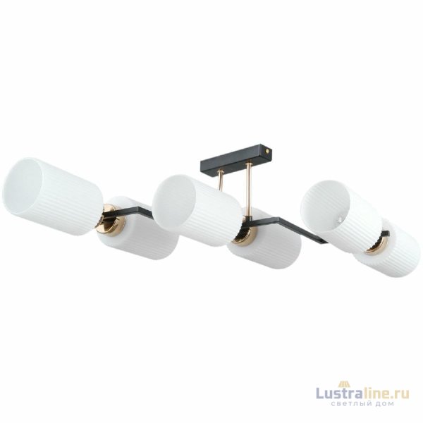 Потолочная люстра Illumico IL0809-6ASQ-25 BK AB NAPLES