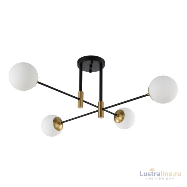 Потолочная люстра Crystal Lux Fidel FIDEL PL4 BLACK
