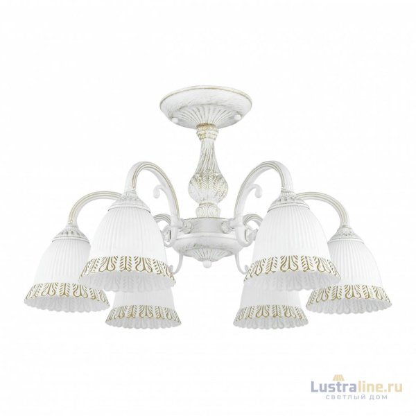 Потолочная люстра Arte Milano 347410/6 WT+G Потолочная люстра Arte Milano 347410/6 WT+G